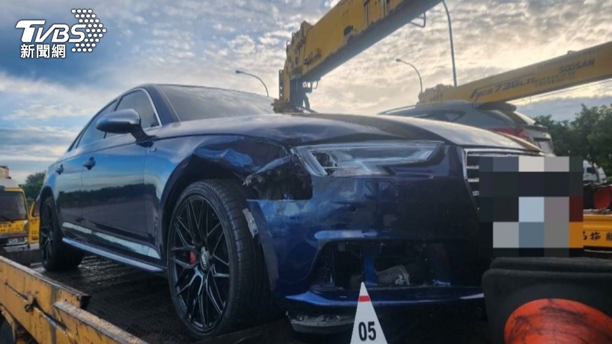 24歲男酒測0.3毫克肇事！國道一號4車追撞　「逆向停外側車道」釀禍