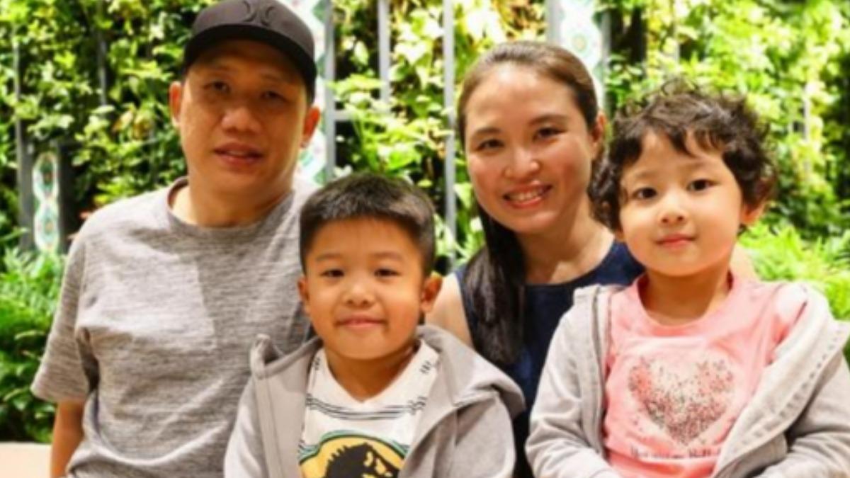 新加坡女童林子馨（右）接受台灣男子的骨髓捐贈，重獲新生。（圖／取自聯合早報）