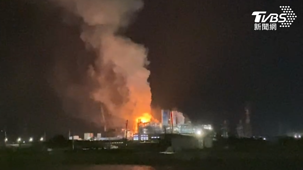 遠看成火球！興達電廠新機組試車　疑「天然氣外洩」爆炸