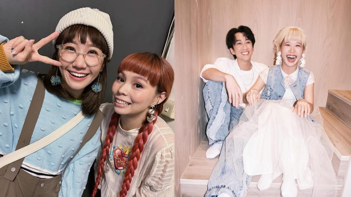 Lulu宣布和陳漢典結婚，好友許哲珮想當婚禮歌手。（圖／翻攝自Lulu、許哲珮臉書）