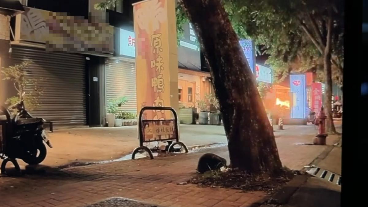 竹北串燒店氣爆！民眾二度燒傷　火光衝出瞬間畫面曝光