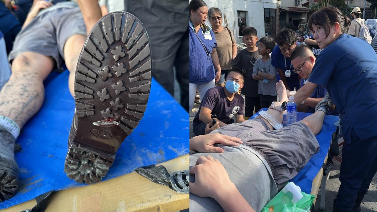 花蓮慈濟醫院指出,目前已在災區現場完成502例清創、縫合等外傷手術。(圖/翻攝自花蓮慈濟醫院臉書)