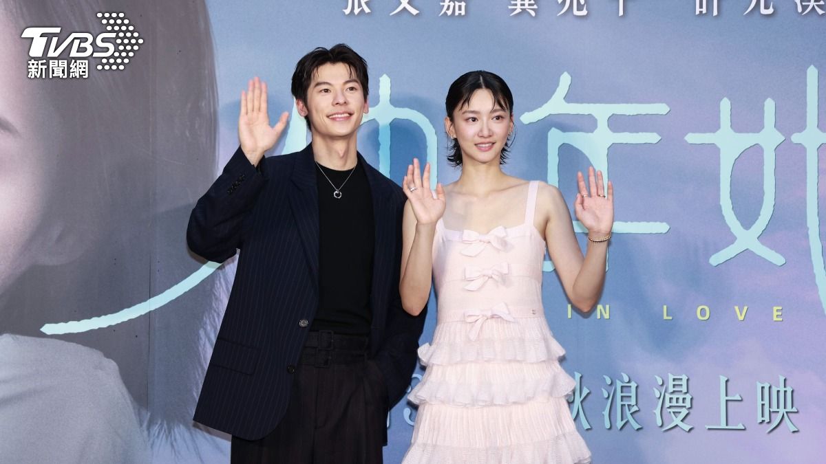 許光漢、袁澧林昨出席《他年她日》首映會。（圖／趙世平攝）