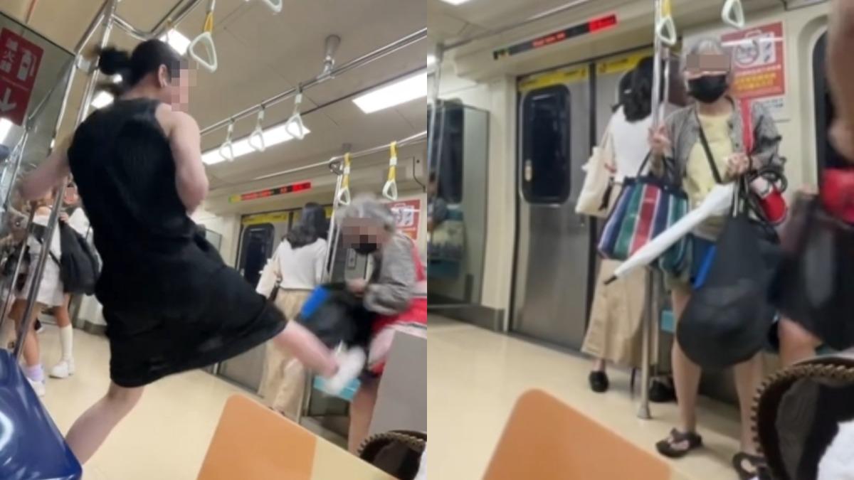 台大教授揭北捷婦「真實身份」。北捷老婦超商鬧事遭逮。（圖／翻攝threads／queen7_910）