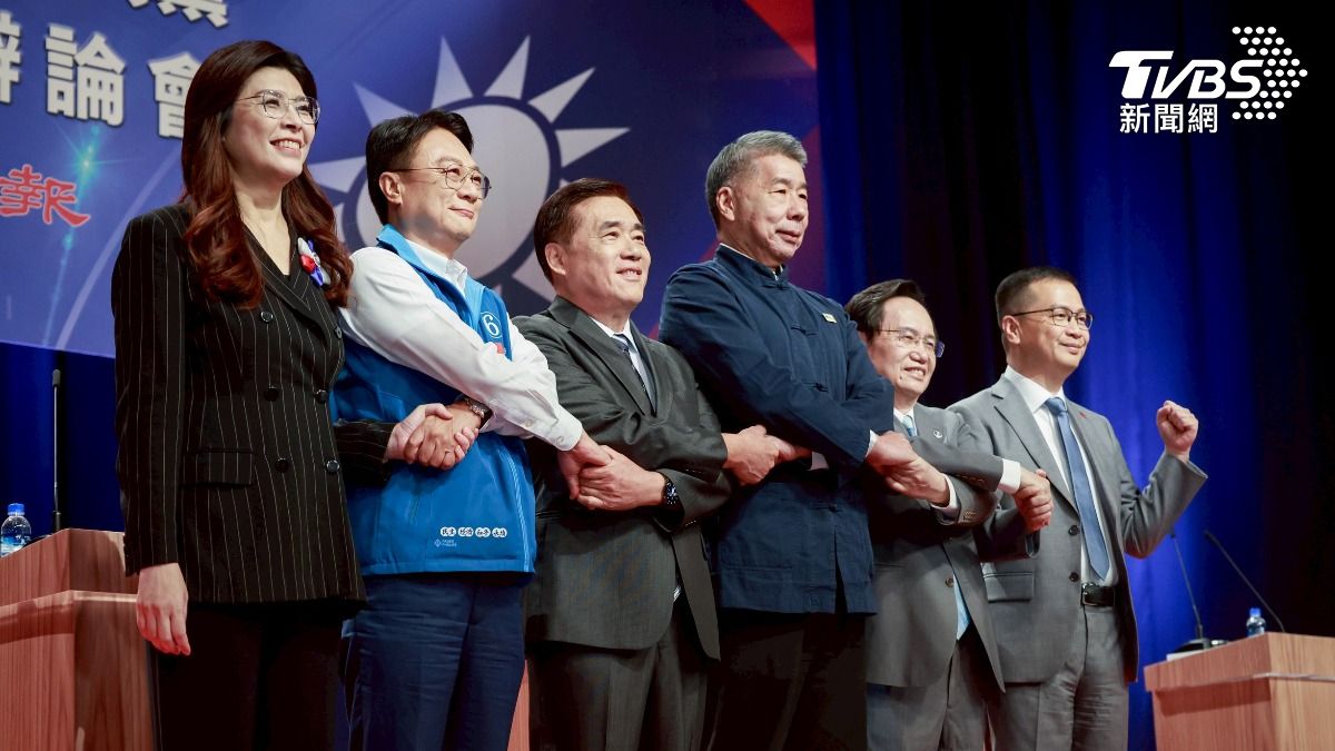 國民黨主席選舉本月18日登場。（圖／TVBS）