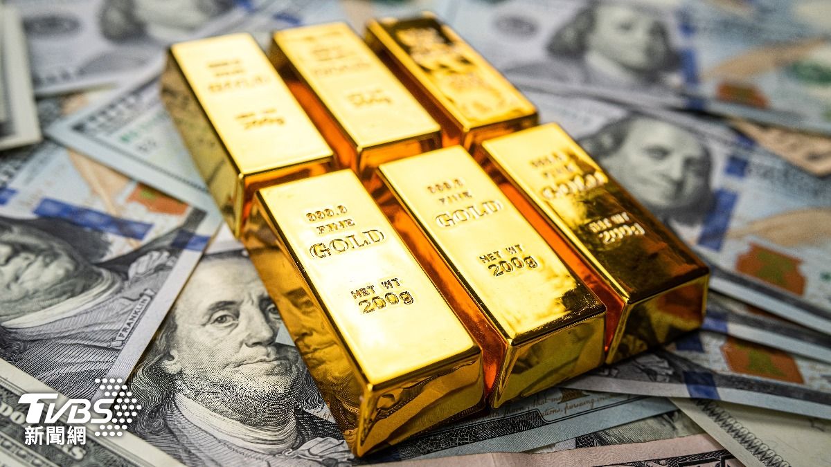 黃金價格持續上漲。（示意圖／達志影像shutterstock）