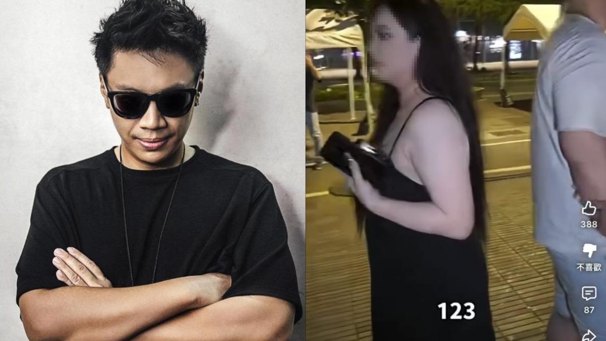 黑男幫女子配對的影片惹出爭議。（圖／翻攝自黑男臉書）