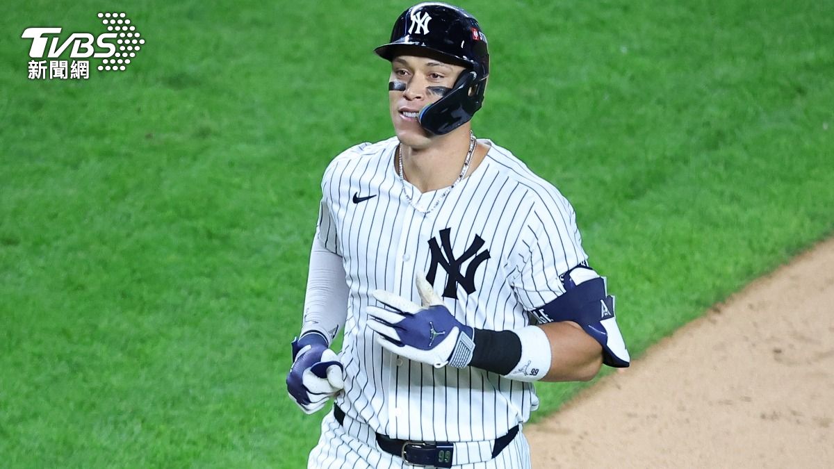賈吉（Aaron Judge）手感相當火燙，今年6場季後賽已掃出11支安打，打擊率剛好5成。（圖／達志影像美聯社）
