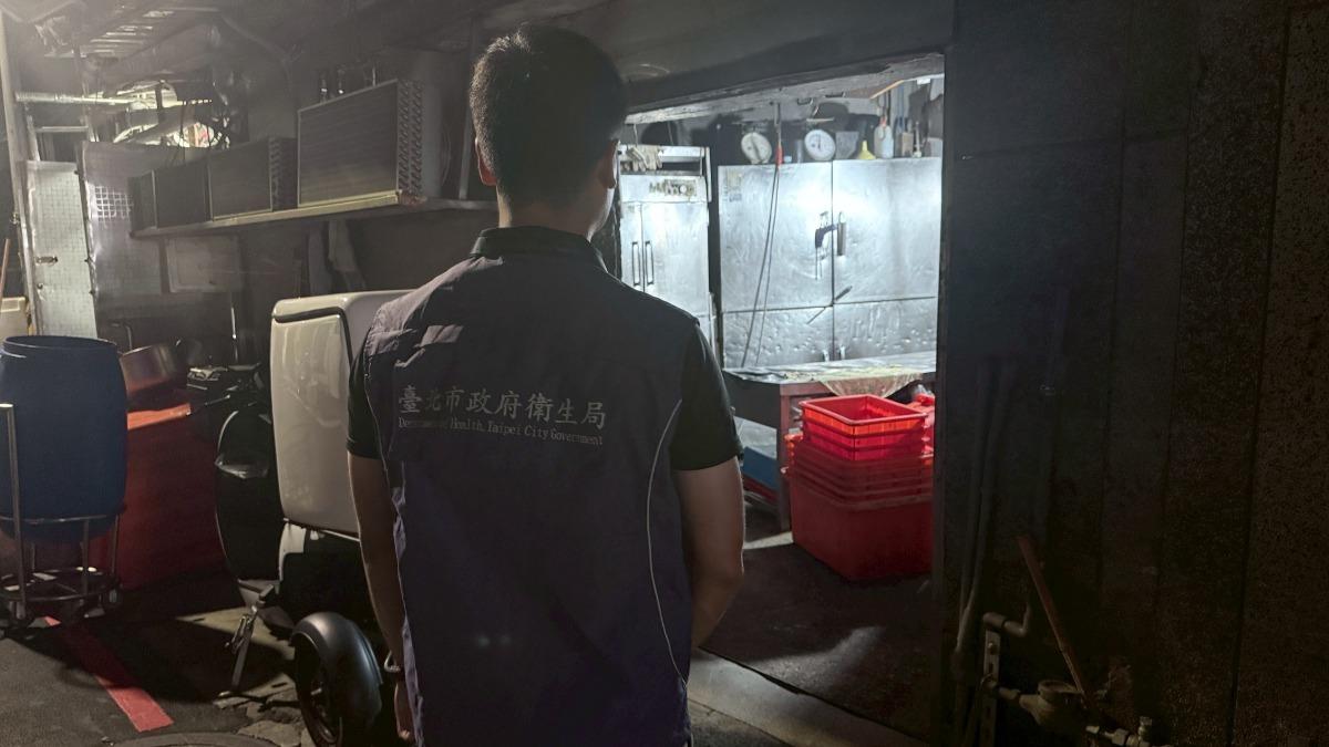 台北市衛生局前往稽查利太肉店。（圖／台北市衛生局提供）