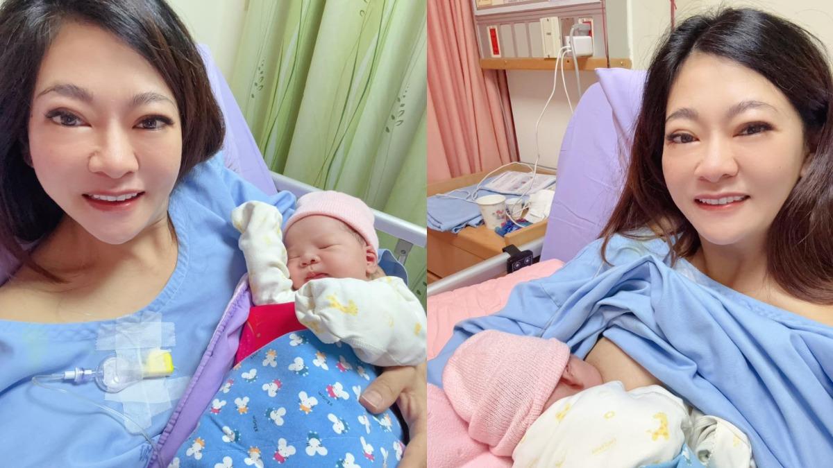 劉盈盈生下兒子。（圖／翻攝自劉盈盈臉書）