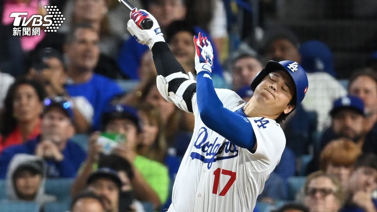大谷翔平國聯分區系列賽前3戰「14支1」，打擊率是慘不忍睹的0.071。（圖／達志影像美聯社）