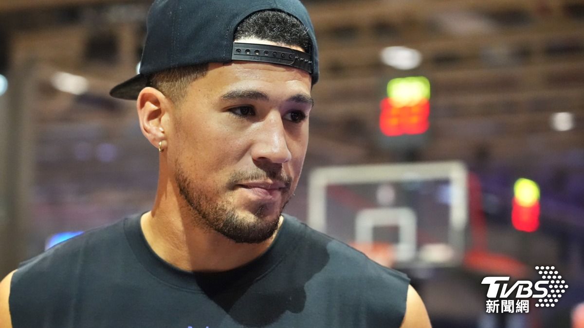 NBA當家球星布克。（圖／區國強攝）