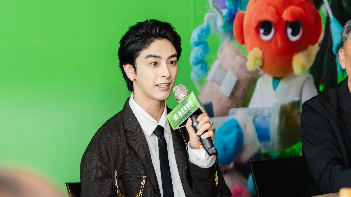 新原泰祐愛上鹹豆漿。（圖／高雄電影節提供）