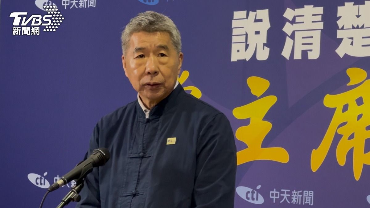 張亞中出席辯論會。（圖／陳怡潔攝）