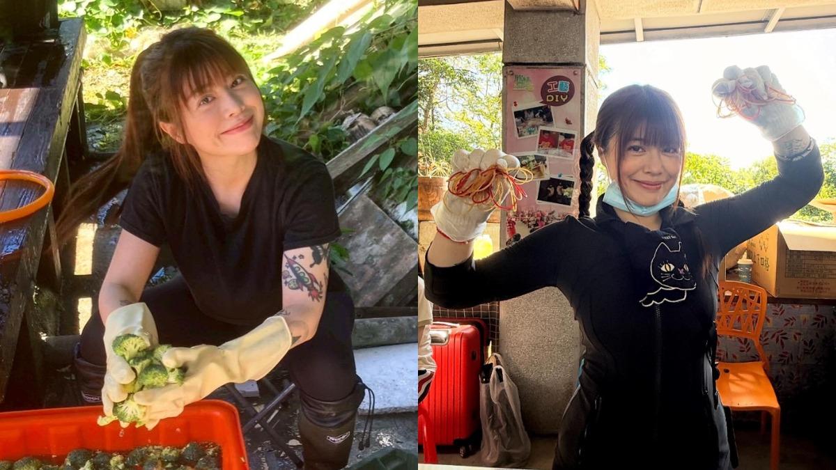 林吟蔚去花蓮救災。（圖／翻攝自林吟蔚臉書）