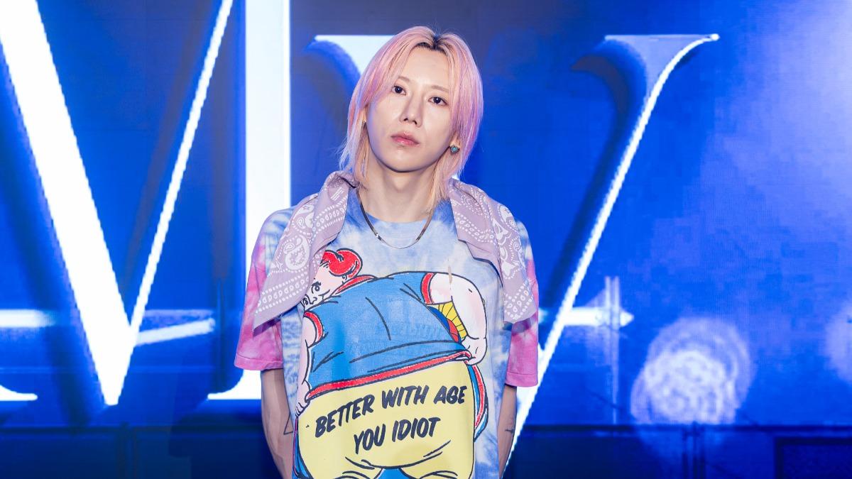 張賢勝今天活動前特地受訪。（圖／UNI Global提供）