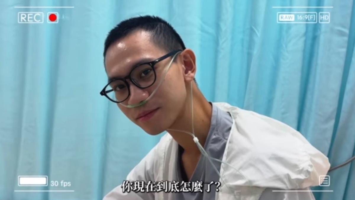 知名YouTuber Andy老師日前分享自己因心悸與呼吸困難緊急送醫。（圖／翻攝自 Andy老師 yt)