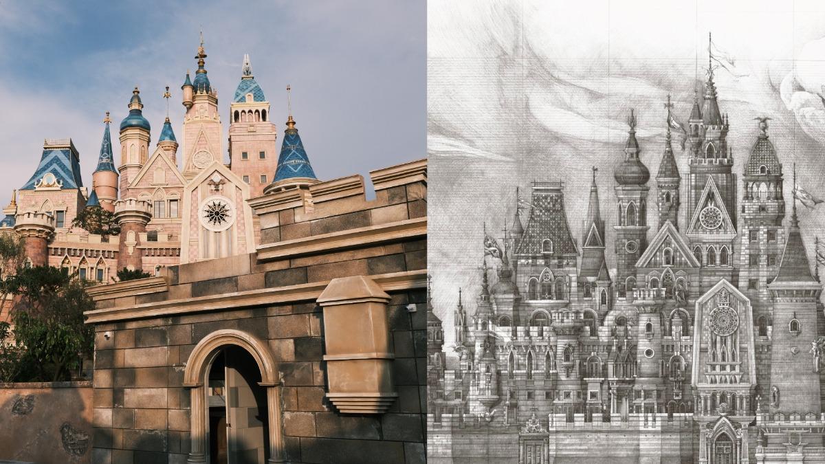 毛榮海曬出歐樂沃築夢城堡手繪圖。（圖／歐樂沃築夢城堡提供）