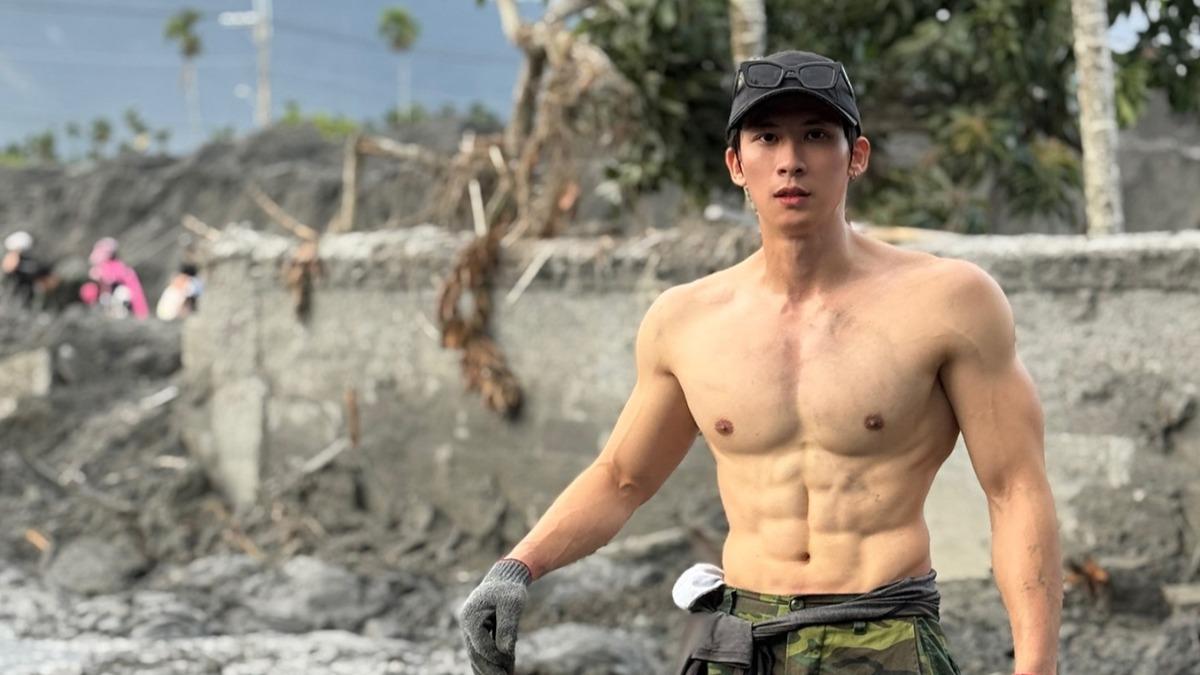 信守承諾返花蓮！歌壇陳傑憲號召百位猛男組「肌肉戰隊」救災