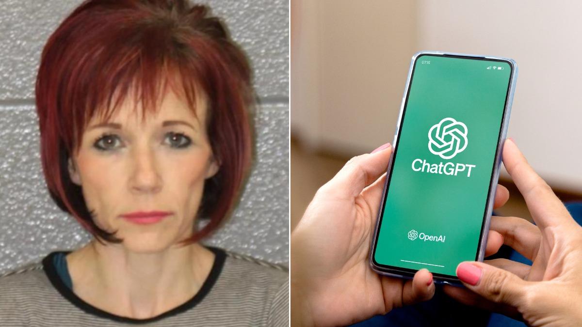 43歲女子蓋茲（左）用ChatGPT查詢下藥毒殺丈夫的方法。（圖／翻攝自Mecklenburg County Detention Center、示意圖／達志影像shutterstock）