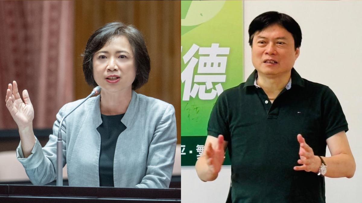 民進黨擬派立委何欣純（左）、宜蘭信賴之友會理事長林國漳分別參選台中市長、宜蘭縣長。（圖／翻攝自何欣純、陳金德臉書）