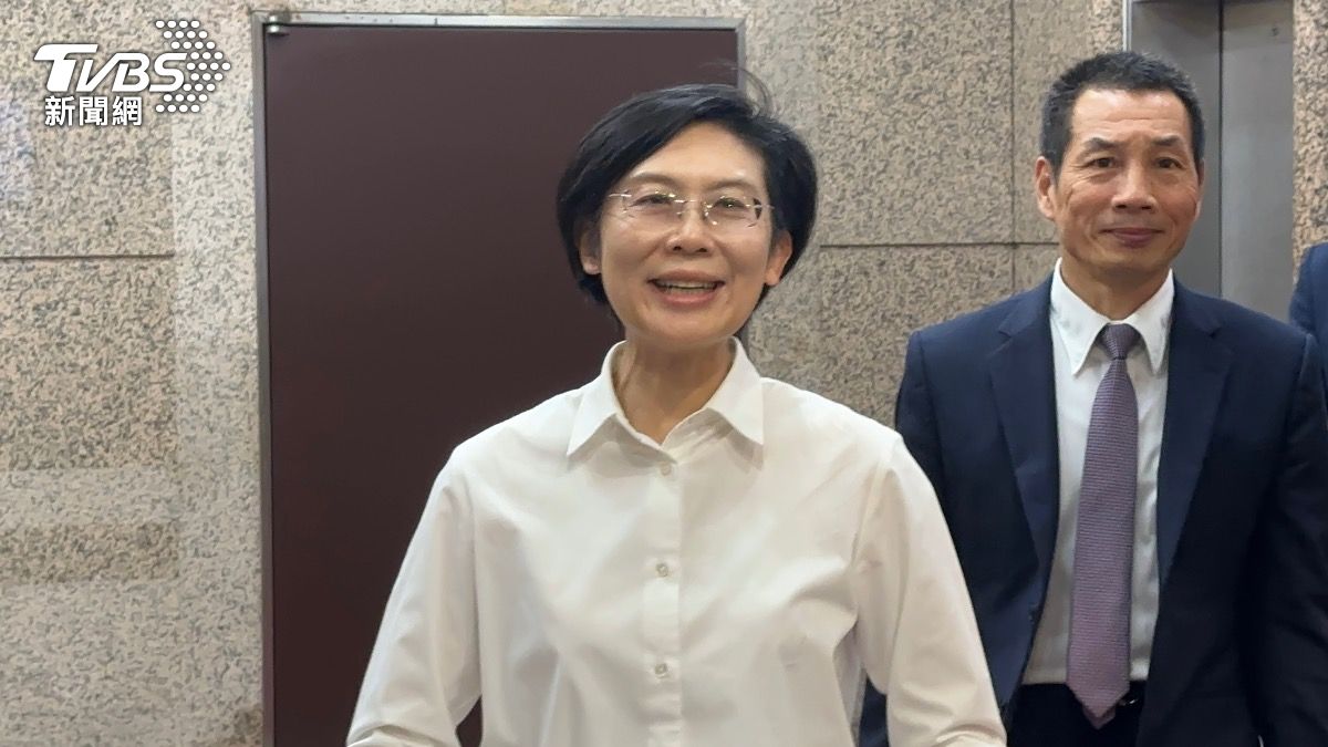 民進黨立委林岱樺15日晚間出席廉政會說明。（圖／潘袁詩羽攝）