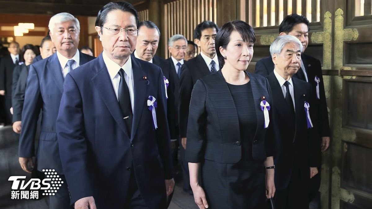 自民黨總裁高市早苗過去會參拜靖國神社。（資料照／達志影像美聯社）