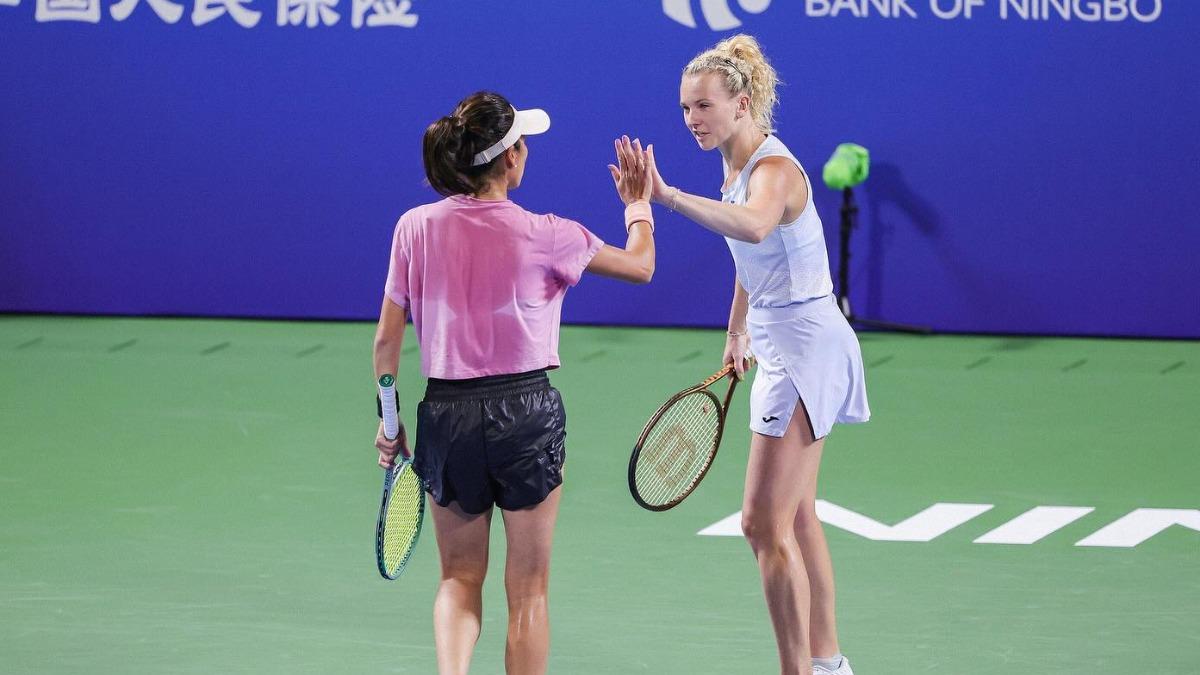 Hsieh and Siniaková advance to Ningbo Open semifinals (Courtesy of Siniakova Katerina’s Facebook) Hsieh and Siniaková advance to Ningbo Open semifinals