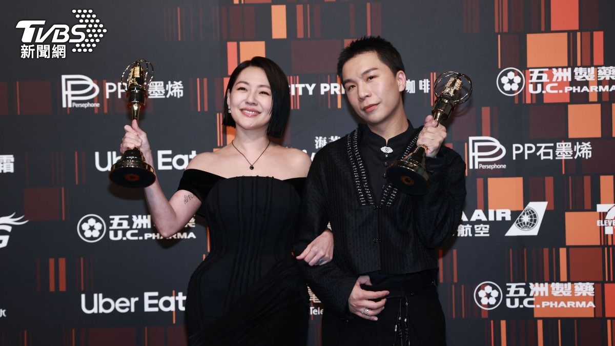 小S跟派翠克拿下主持人獎。（圖／TVBS娛樂組攝）