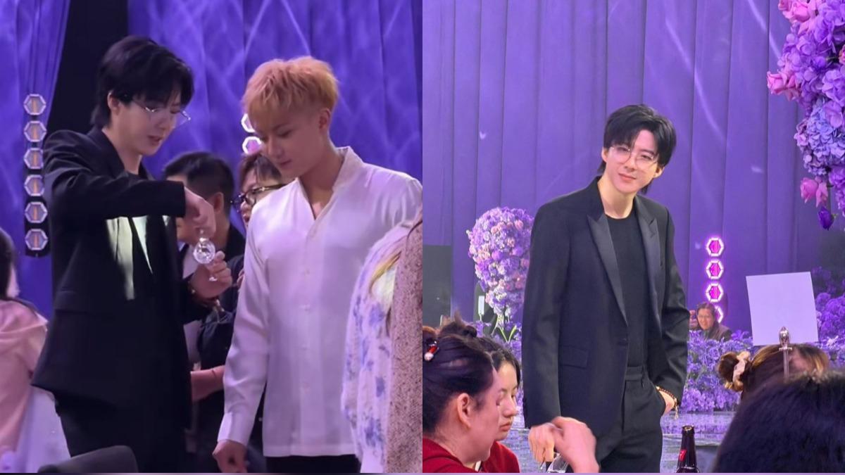 劉宇寧現身黃子韜婚禮。（圖／翻攝自微博）