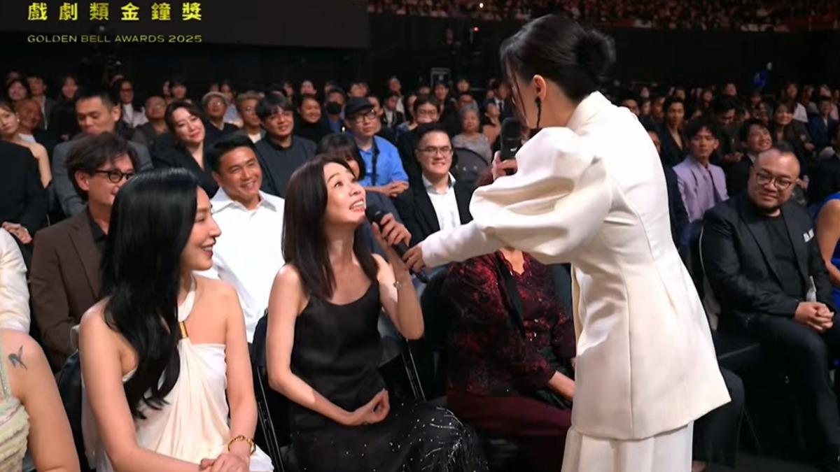 曾寶儀虧謝盈萱是F影后。（圖／翻攝自三立電視）