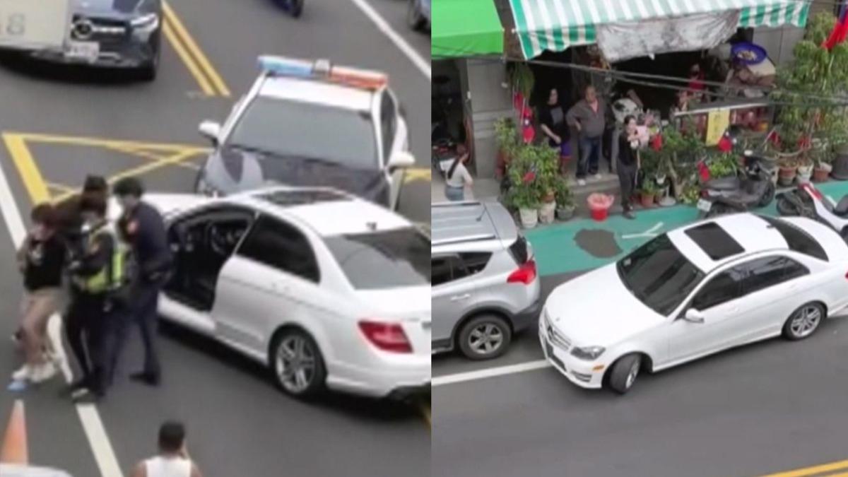 街頭暴走！南投賓士婦催油門連撞14車　一度想跑被拉下車