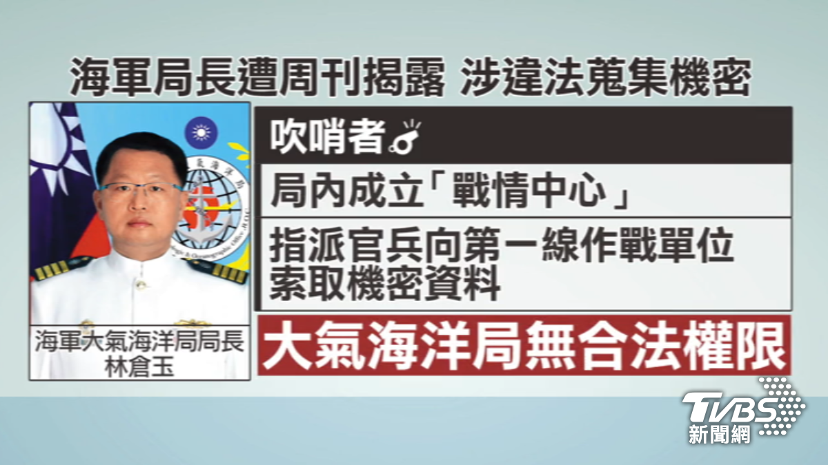 違法蒐集機密？　吹哨者控海軍局長「土皇帝」　顧立雄：勿枉勿縱