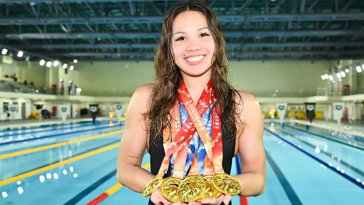 混血女將韓安齊全運會首秀！　橫掃「10金」締造新紀錄