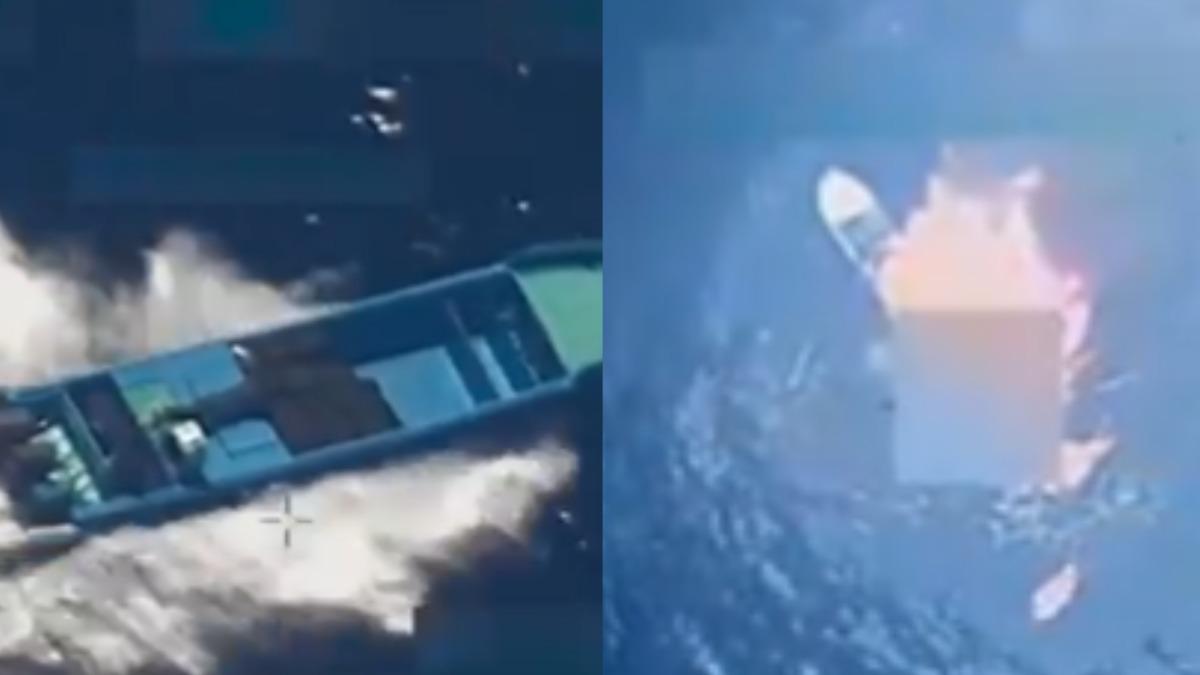 川普海上掃毒首次掃到太平洋！美軍擊沉疑似運毒船2人喪命