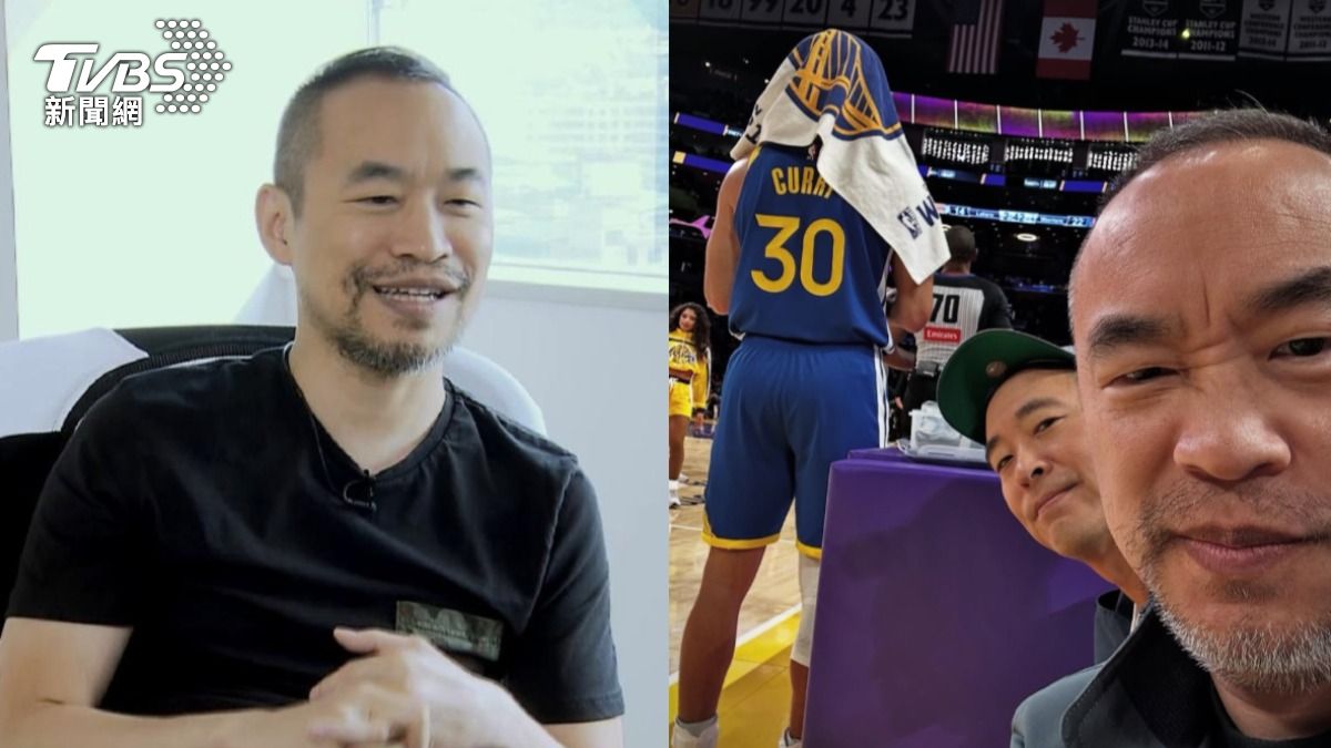 黃立成慘虧17億沒差!揪金曲歌王朝聖NBA 爽坐第一排還同框柯瑞