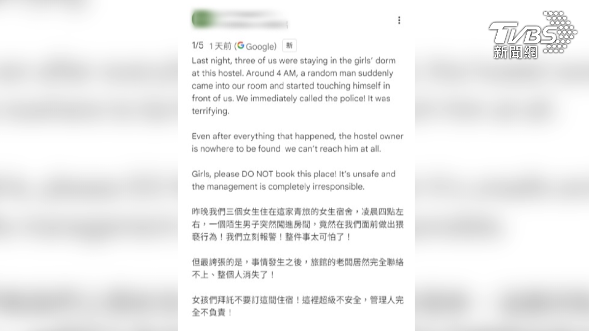 超噁！　恆春非法民宿「男深夜闖房猥褻」　3女嚇到退房