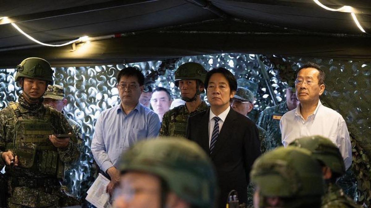 President Lai reviews Lu Sheng No. 1 military drill