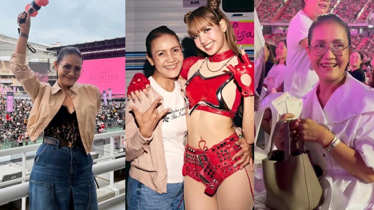 BLACKPINK曼谷開唱 Lisa媽手拎愛馬仕「菜籃子」成亮點