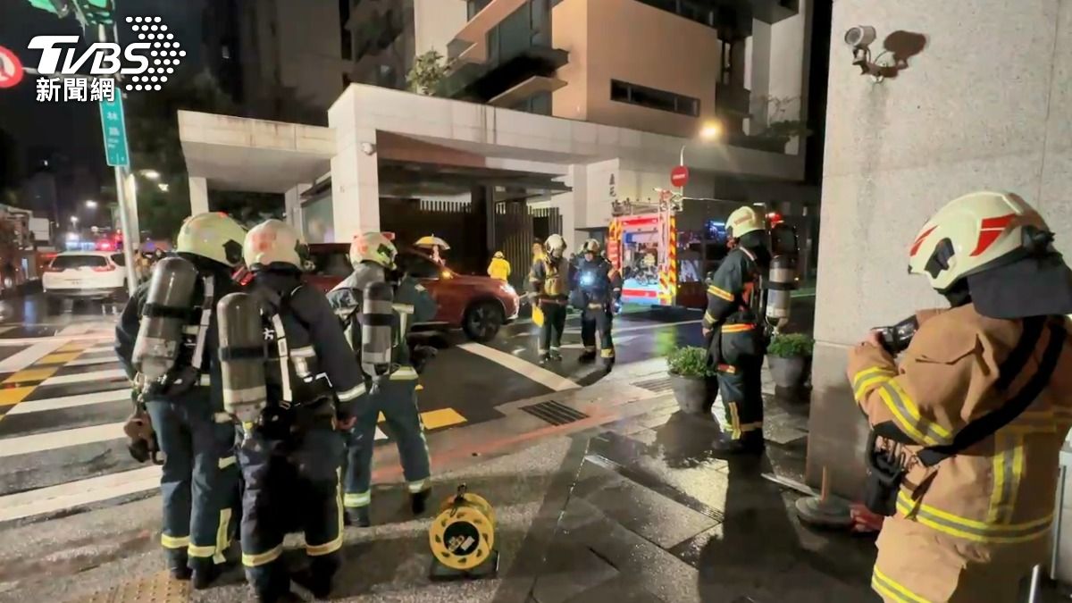 北市中山區高級住宅大樓火災　地下3樓狂冒煙3小時撲滅