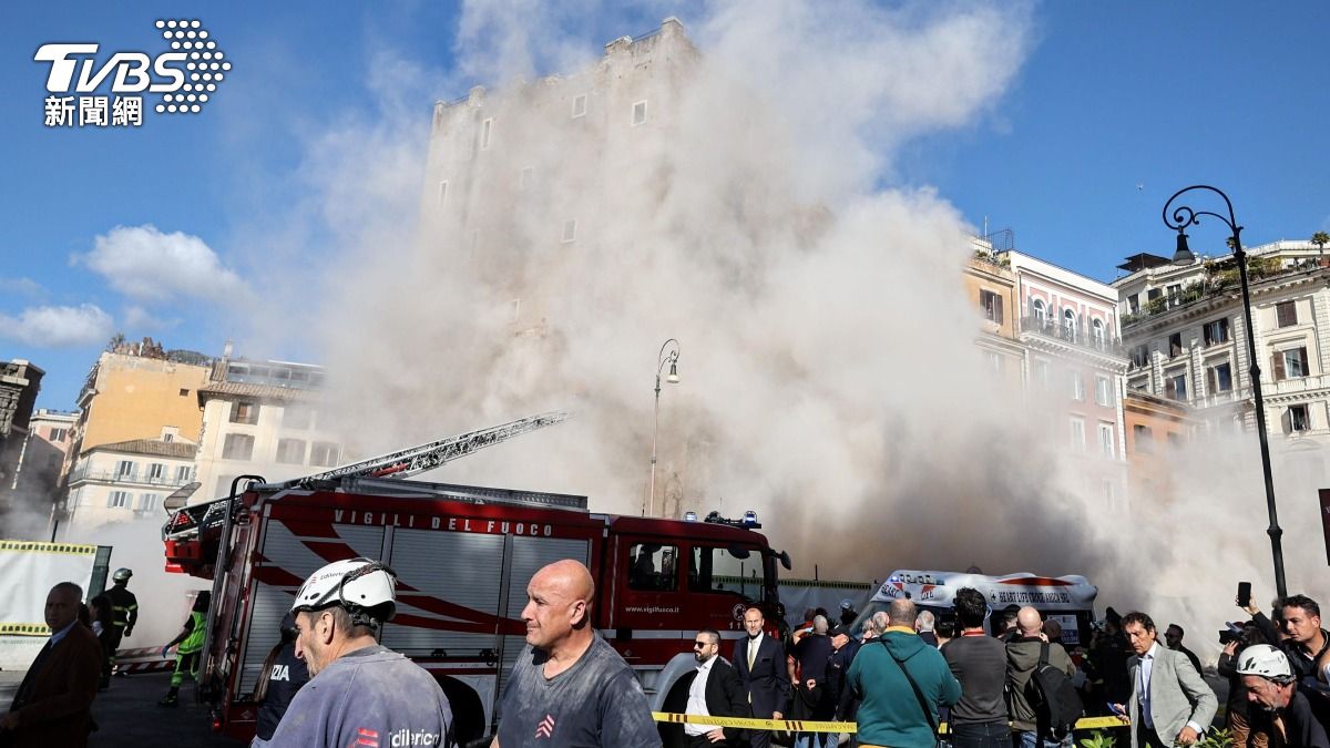 「孔蒂塔樓」垮下來！　羅馬古蹟維修中坍塌　救援中二度崩落