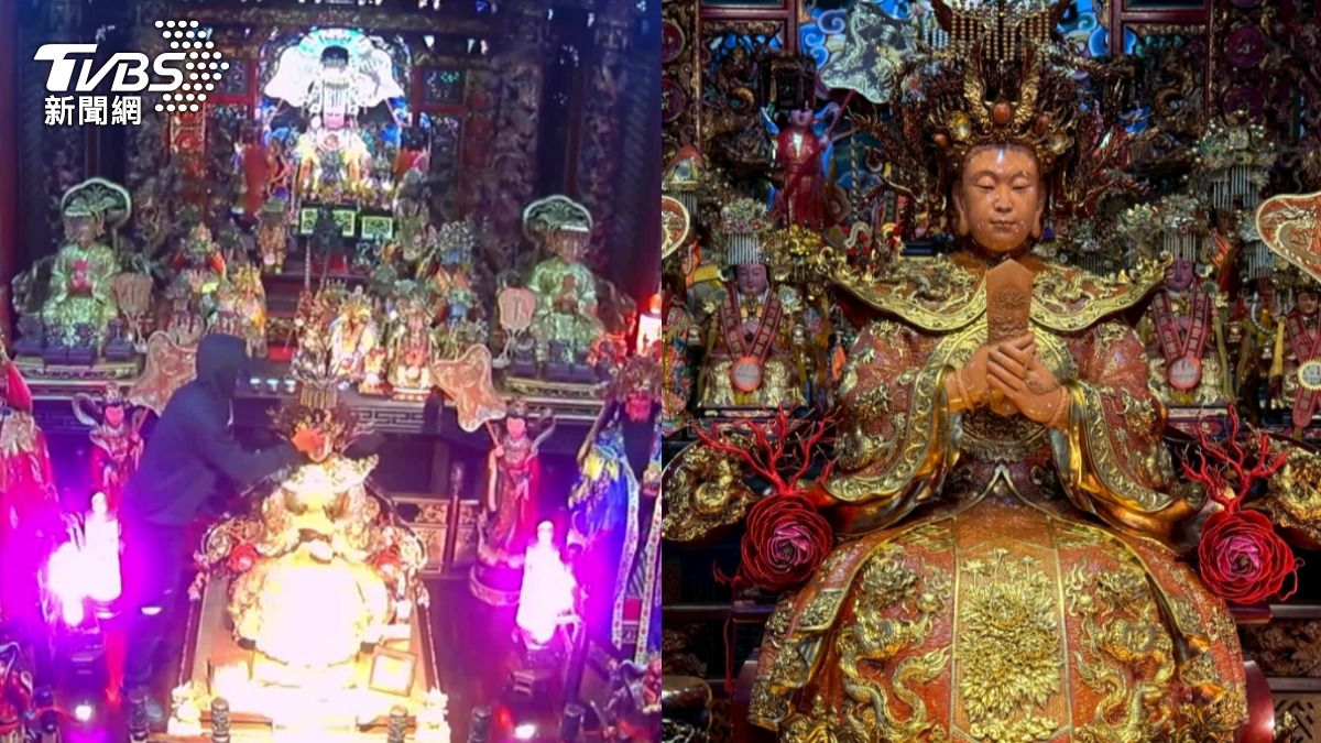 潛入南方澳進安宮竊「珊瑚媽祖」2千萬配飾　兩賊逃12小時被逮