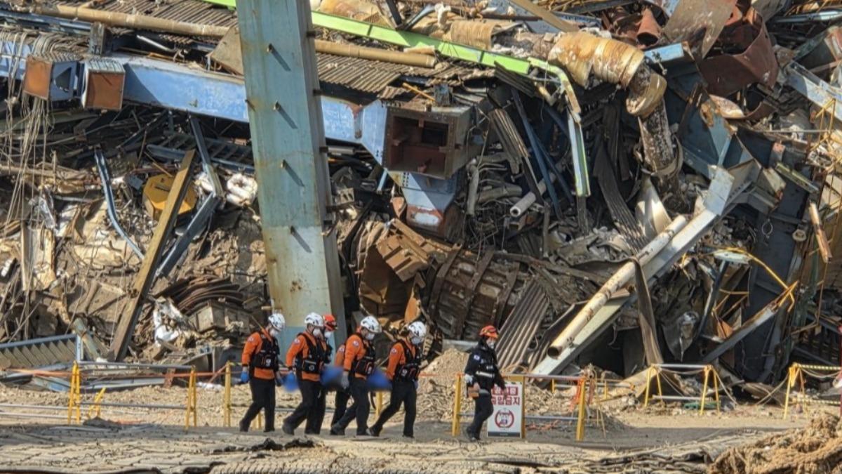 南韓火力發電廠坍塌!9人遭鍋爐塔活埋 3死4失聯