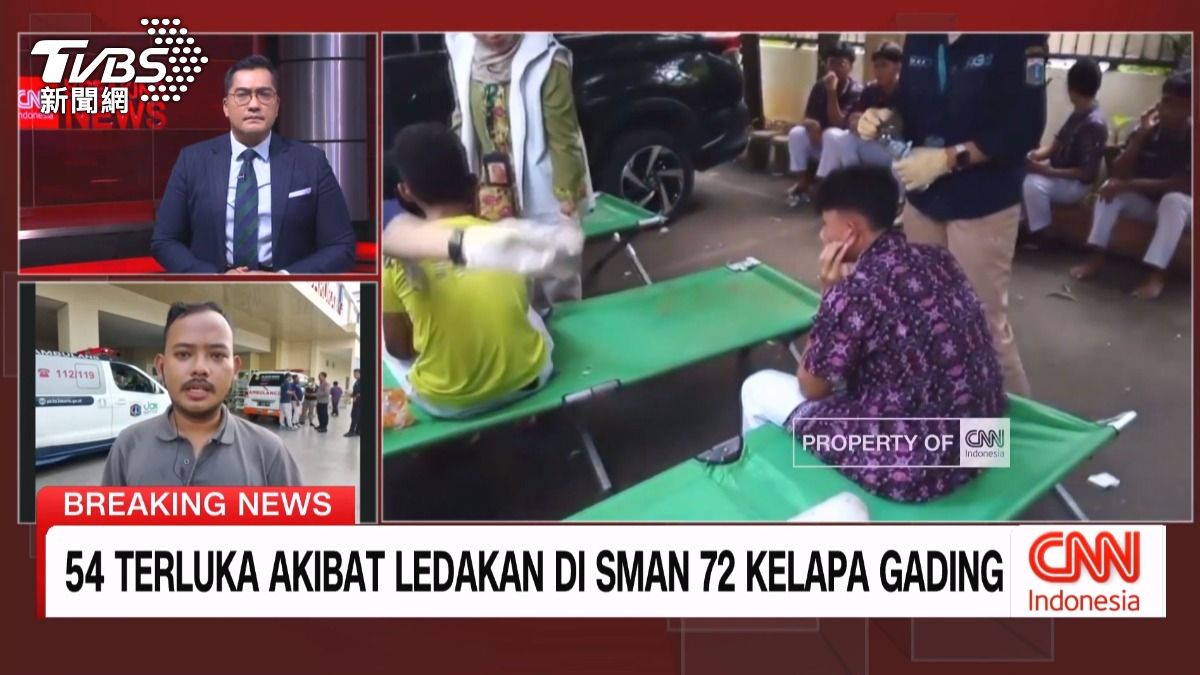 印尼高中爆炸55人傷!校園清真寺遭襲 17歲嫌犯受傷手術中