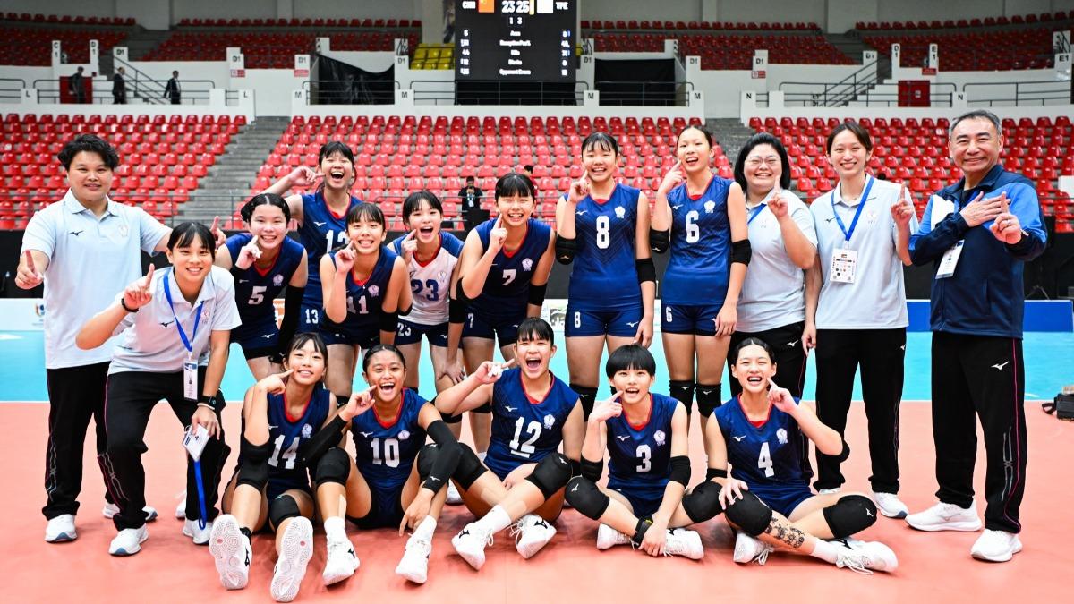 U16女排亞錦賽/台灣擊敗中國闖冠軍戰 創隊史最佳紀錄