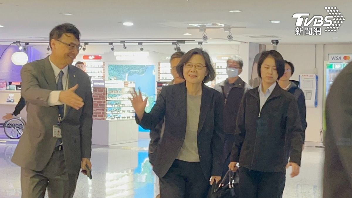 蔡英文低調揮手飛德國!預計10日在柏林發表演說