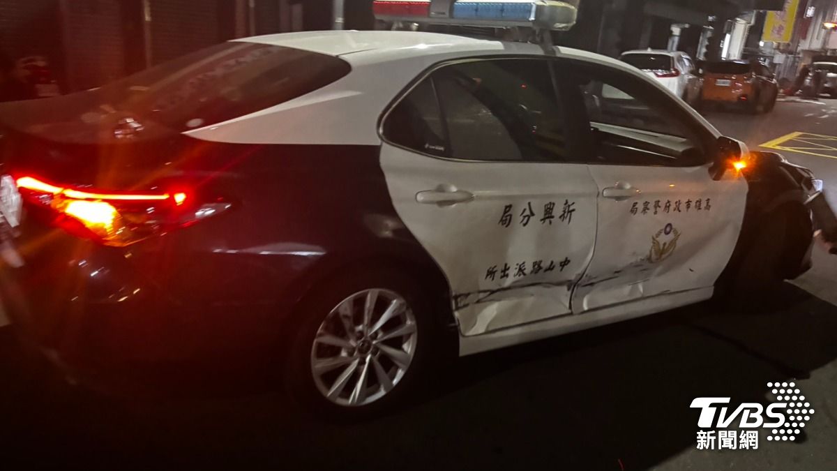 盤查違停車聞毒味　高雄男喊「別嚇我」猛撞警車被開6槍跑了