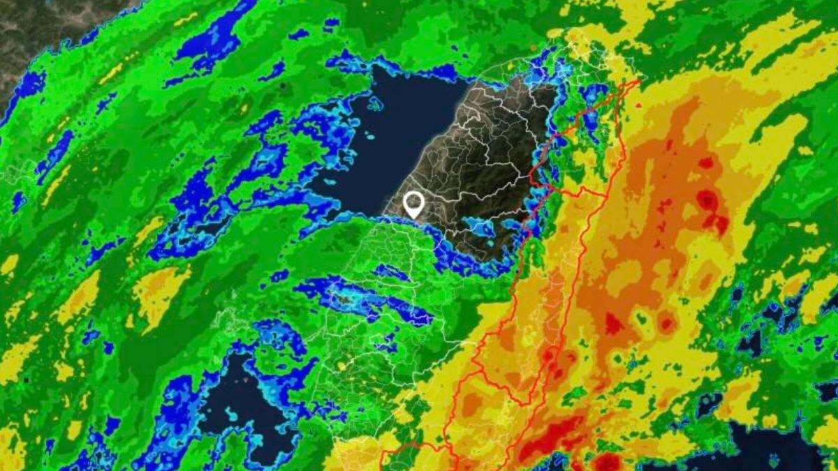 中部彷彿出現結界。（圖／NCDR網站）