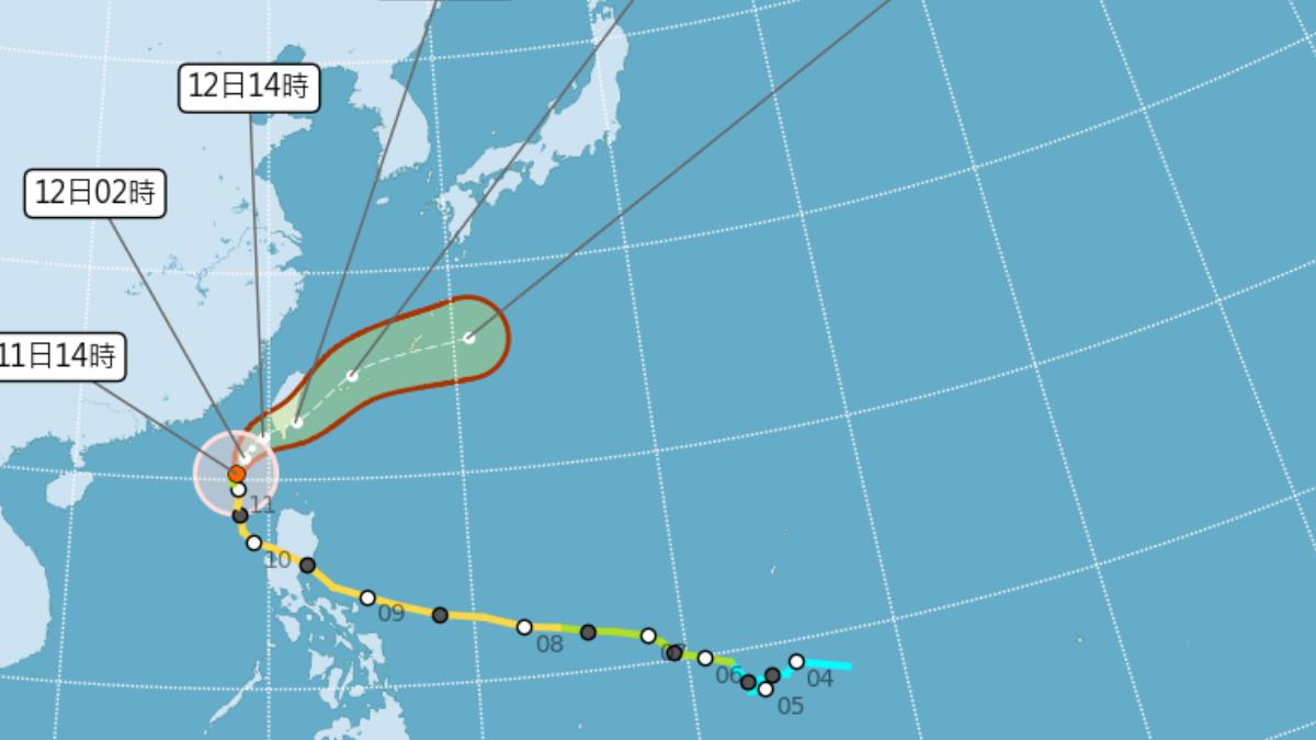 天氣／鳳凰颱風轉向！大迴轉最新路徑曝　登陸恐減弱成熱帶低壓