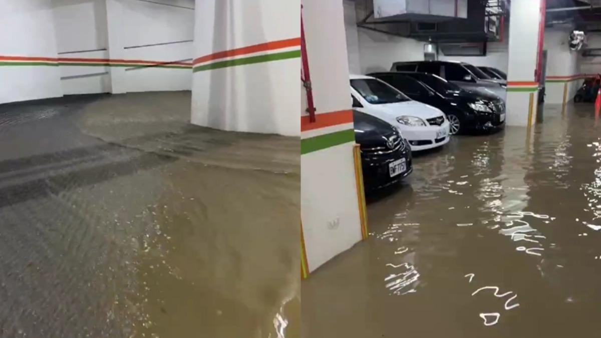 豪雨灌蘇澳!煙波飯店地下室淹水 車集體「泡湯」 車主怒:出不去